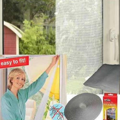 Sineklik Cam Pencere Sinekliği Tül Perde Kendinden Yapışkanlı Cırt Cırt Bantlı Pratik Sineklik Tülü